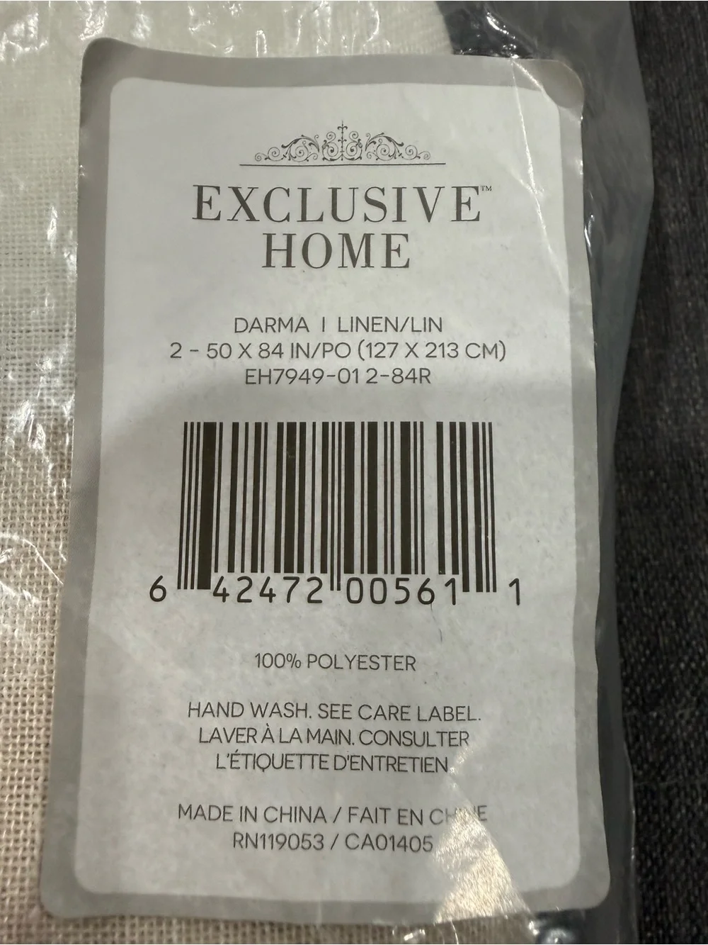 Exclusive Home Curtains Darma Stripe Sheer Curtain Panels -2 panels